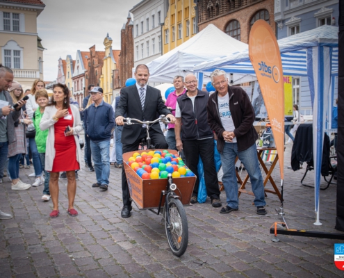 Fahrrad Bürgermeister Stralsund Alexander Badrow Tag des Mittelstandes