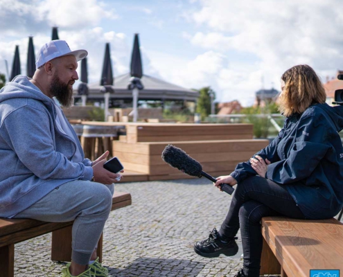 Dominik Groenen auf der Kron-Lastadie Stralsund